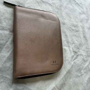 Halston Heritage Rose Gold Tone Jewelry Travel Case